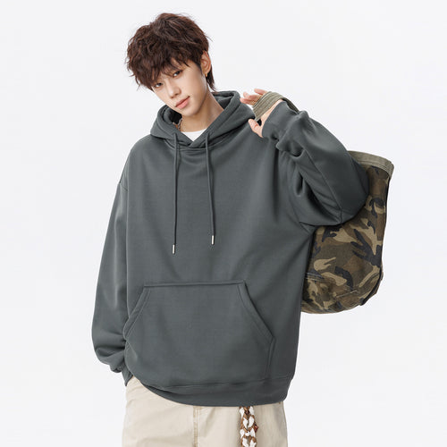 Unisex Oversize Kapuzenpullover mit Kängurutasche und weichem Fleece-Innenfutter Drune