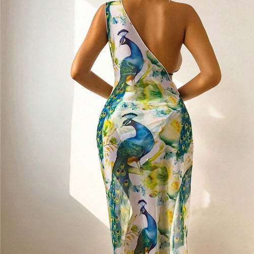 Damen Bademode mit elegantem Pfauenmuster Drune