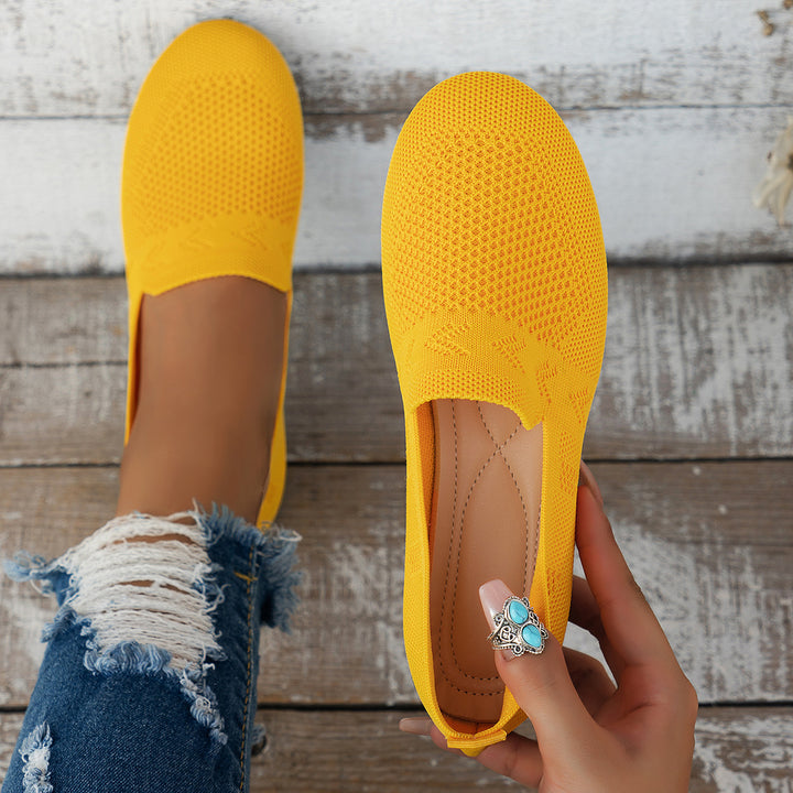 Damen Atmungsaktive Slip-On Espadrilles mit flexiblem Fußbett Drune