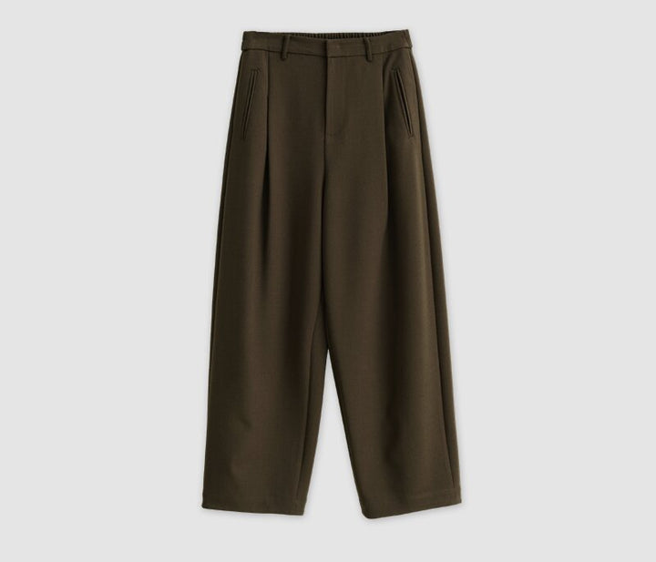 Damen Weit geschnittene High-Waist Anzughose Drune