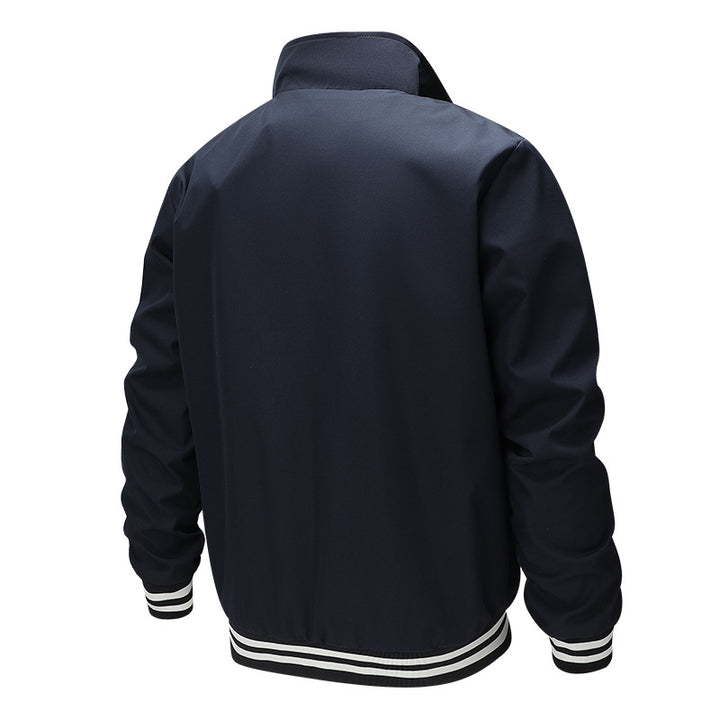 Herren Modische Bomberjacke mit Karomuster Drune