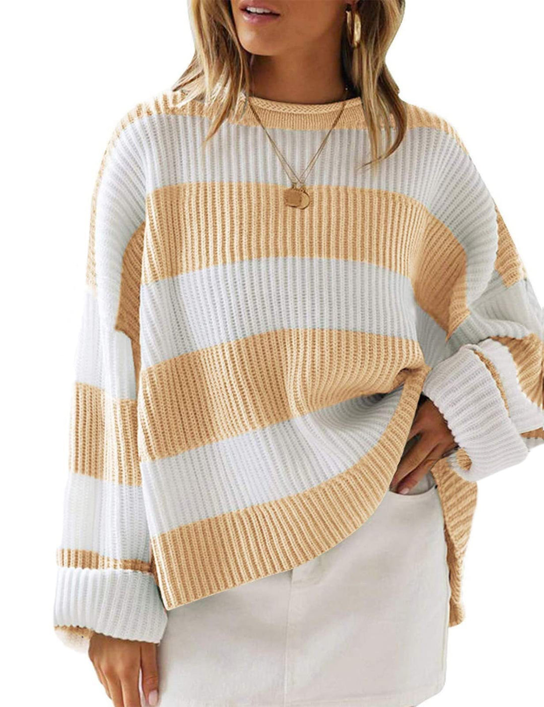 Damen Strickpullover mit oversized Schnitt Drune