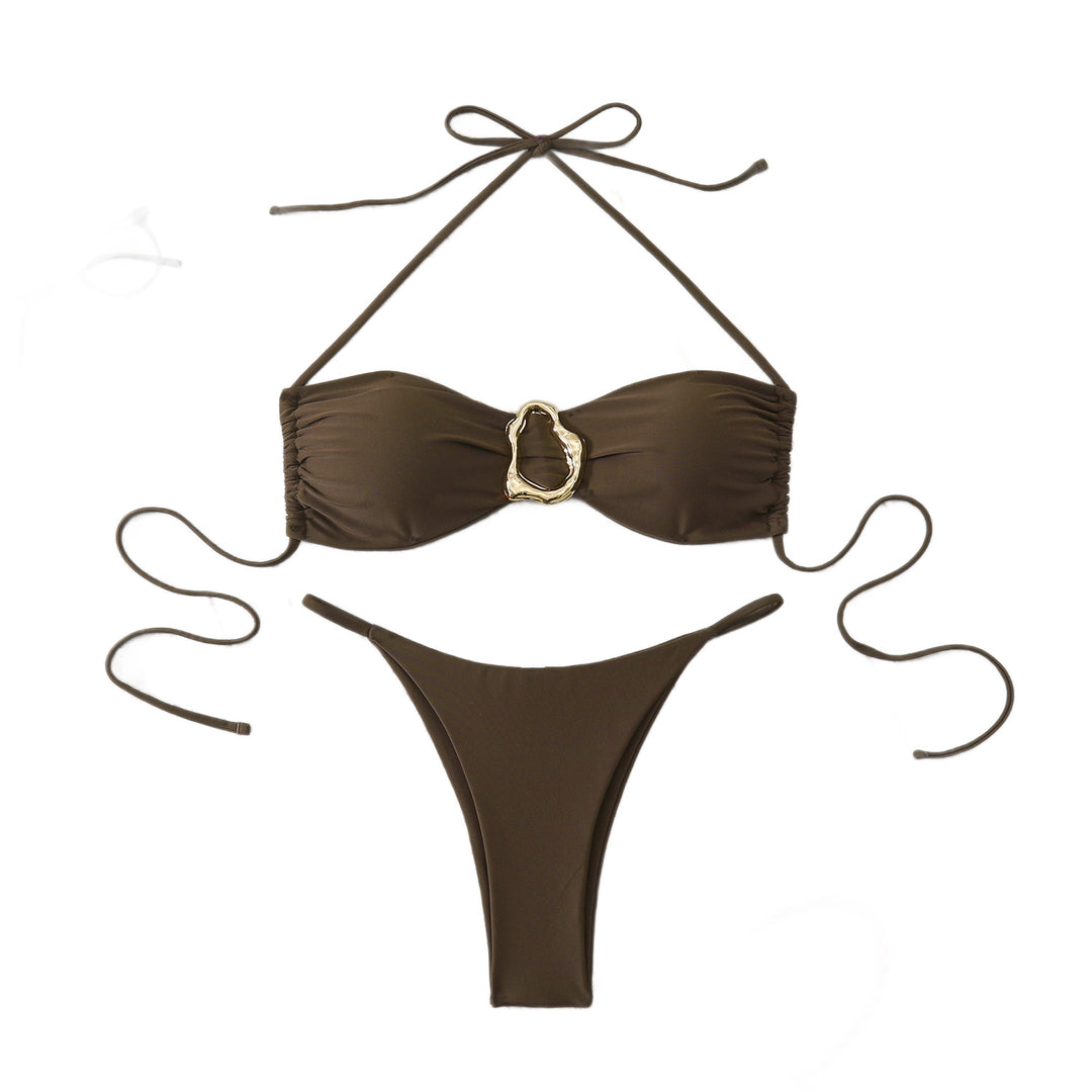 Damen Triangel-Bikini mit animalischem Muster Drune