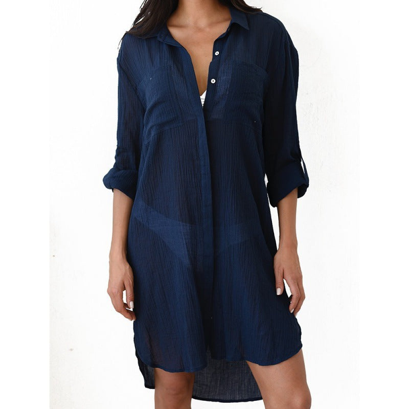 Damen lässige Strandbluse Drune