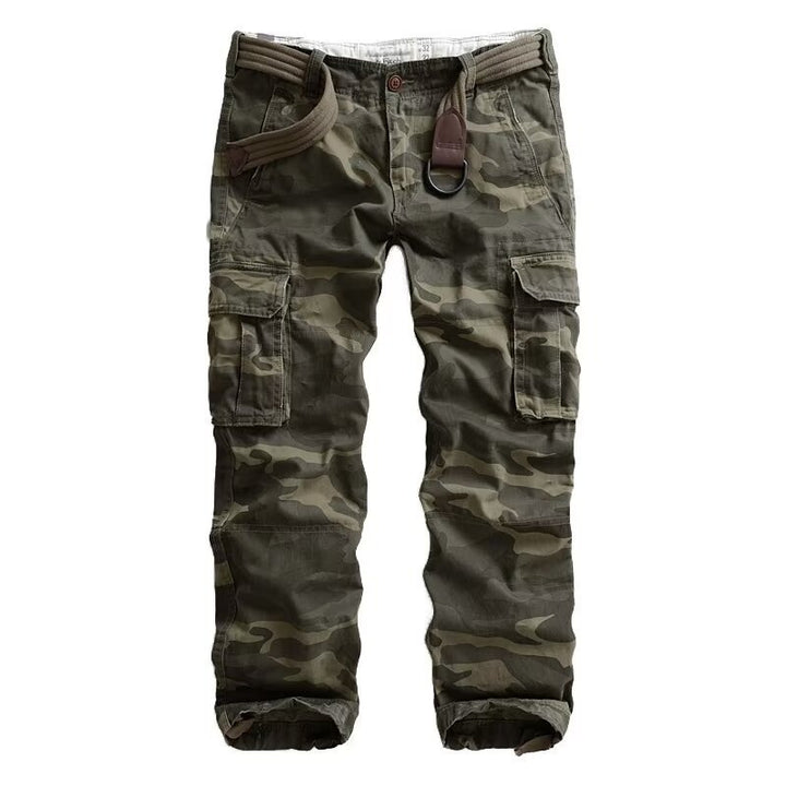 Herren Cargohose mit multifunktionalen Taschen und modernem Camouflagemuster Drune