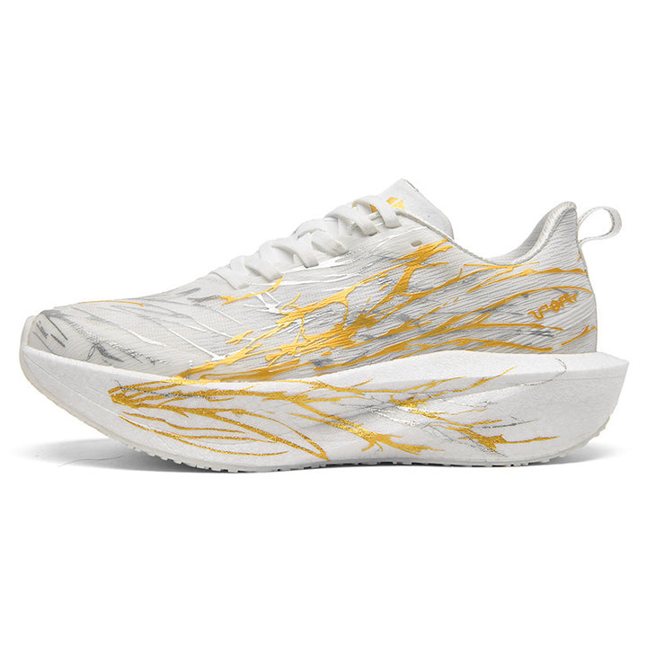 Unisex gedämpfte Race-Plateau-Laufschuhe mit Rocker-Zwischensohle und atmungsaktivem Micro-Mesh Drune