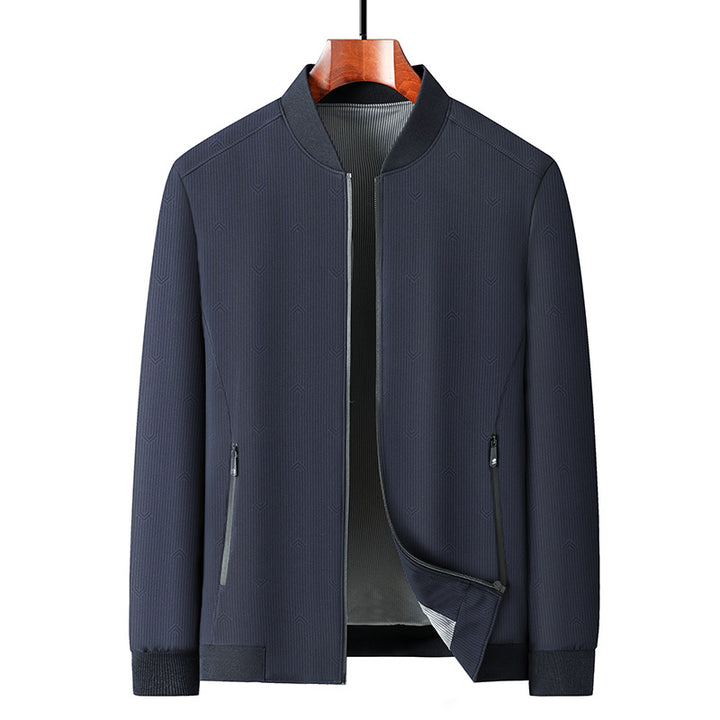 Herren leichte Übergangsjacke mit strukturiertem Design und funktionalen Reißverschlusstaschen Drune