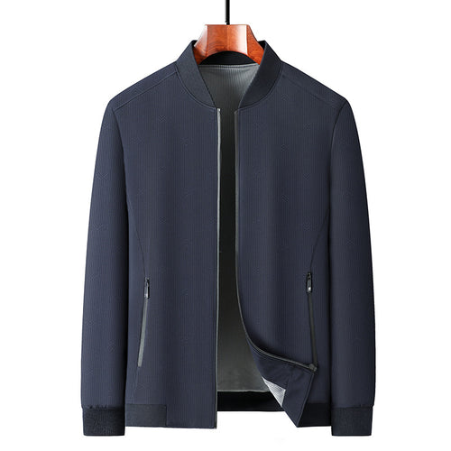 Herren leichte Übergangsjacke mit strukturiertem Design und funktionalen Reißverschlusstaschen Drune