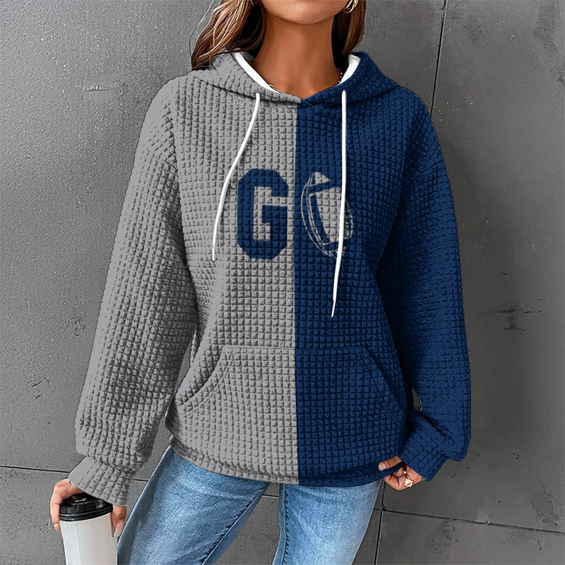 Damen Gemütlicher Kapuzenpullover mit Herzmotiv Drune
