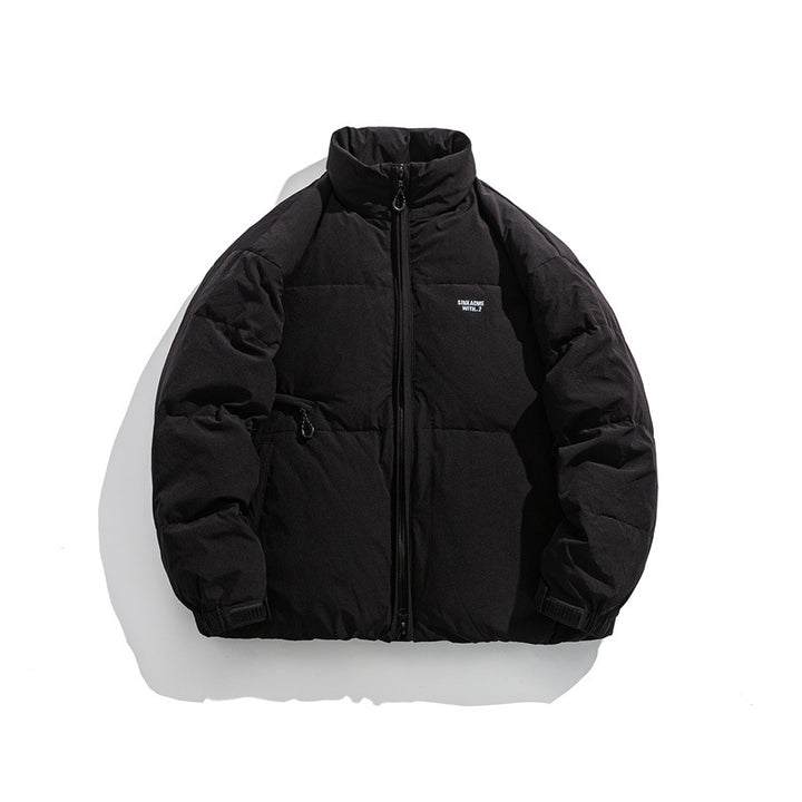 Herren Wattierte Kurz‑Thermojacke mit hohem Stehkragen und verstellbaren Klettbündchen Drune