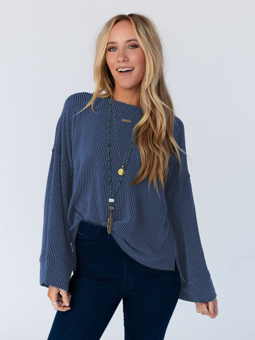 Damen lässiges Langarmshirt Drune