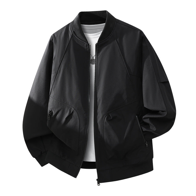 Herren Modische Bomberjacke mit Innenfutter Drune