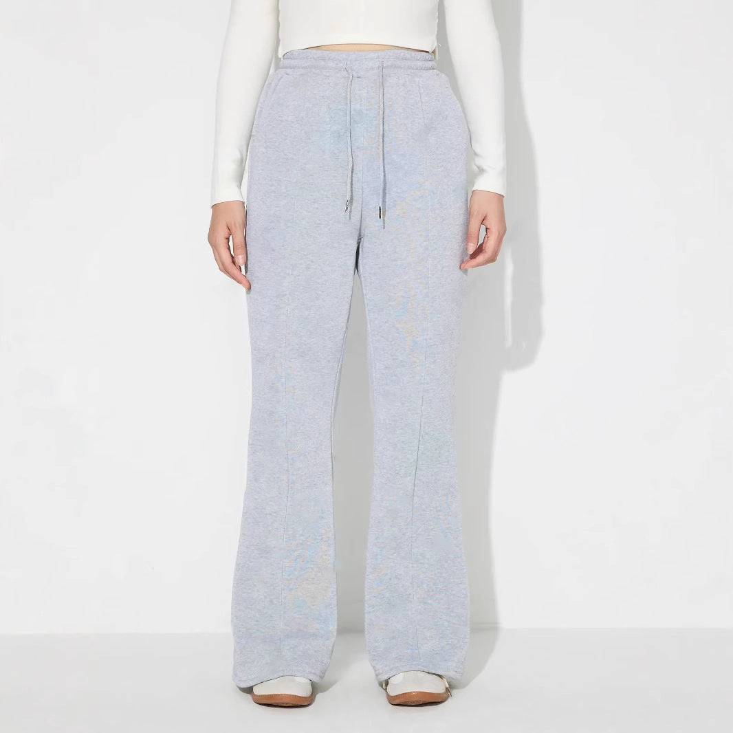 Damen weite Freizeithose im Urban-Style mit elastischem Bund und praktischen Taschen Drune