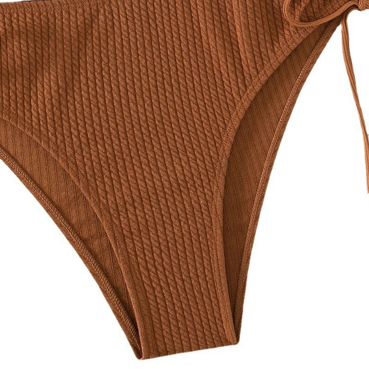Damen Bikiniset mit raffiniertem Bindedesign und hochgeschnittenem Unterteil Drune