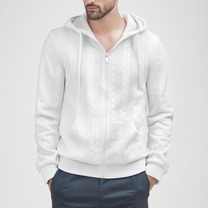 Herren Strickjacke mit Kapuze Drune