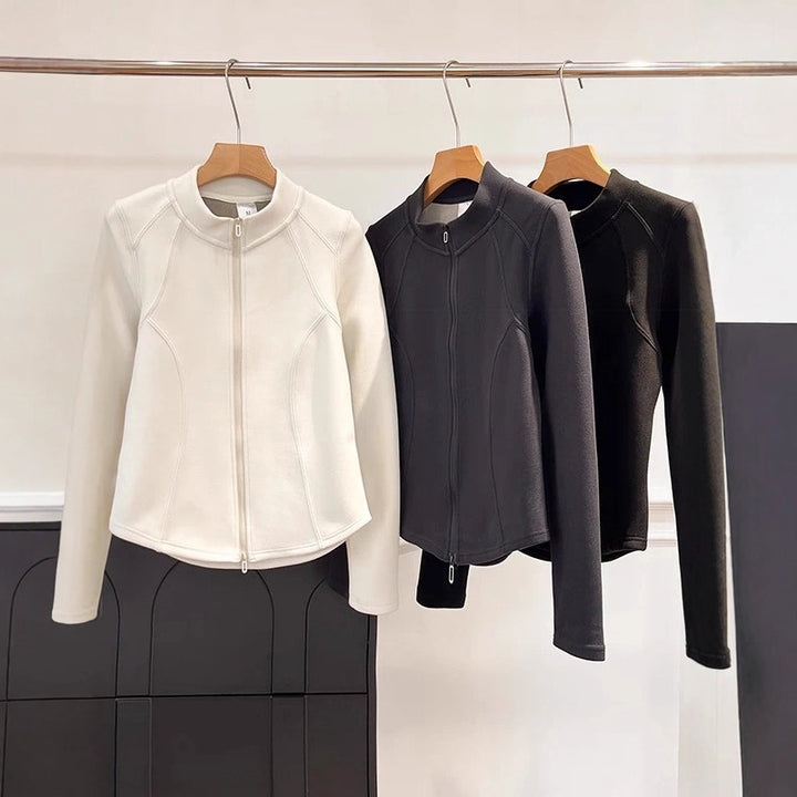 Damen Übergangsjacke mit hochschließendem Kragen und praktischen Innentaschen Drune