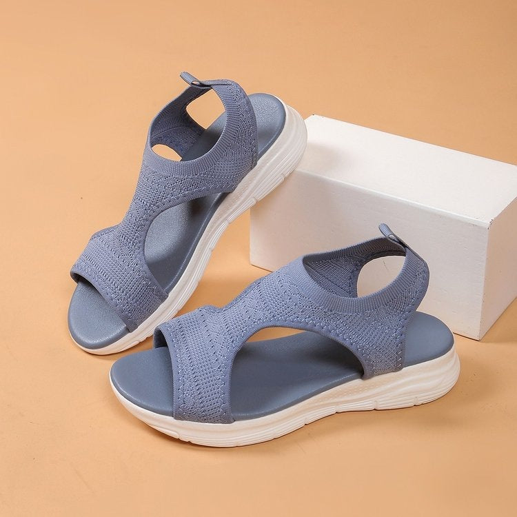Damen Komfortable und atmungsaktive Sommerschuhe mit elastischen Einsätzen Drune