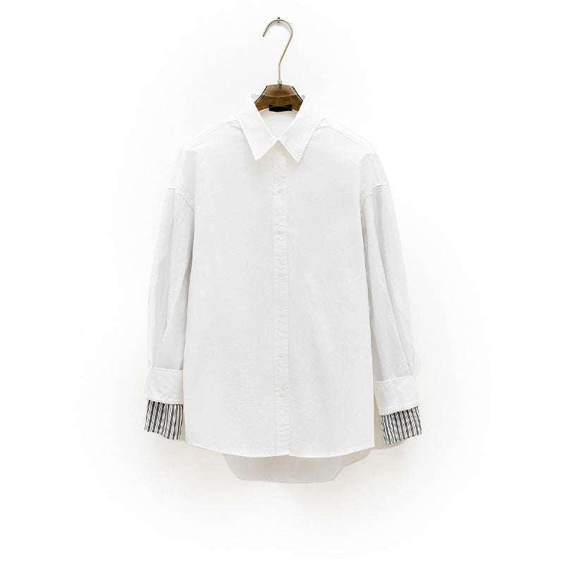 Damen Elegante und bequeme Bluse mit angeschnittenen Ärmeln Drune
