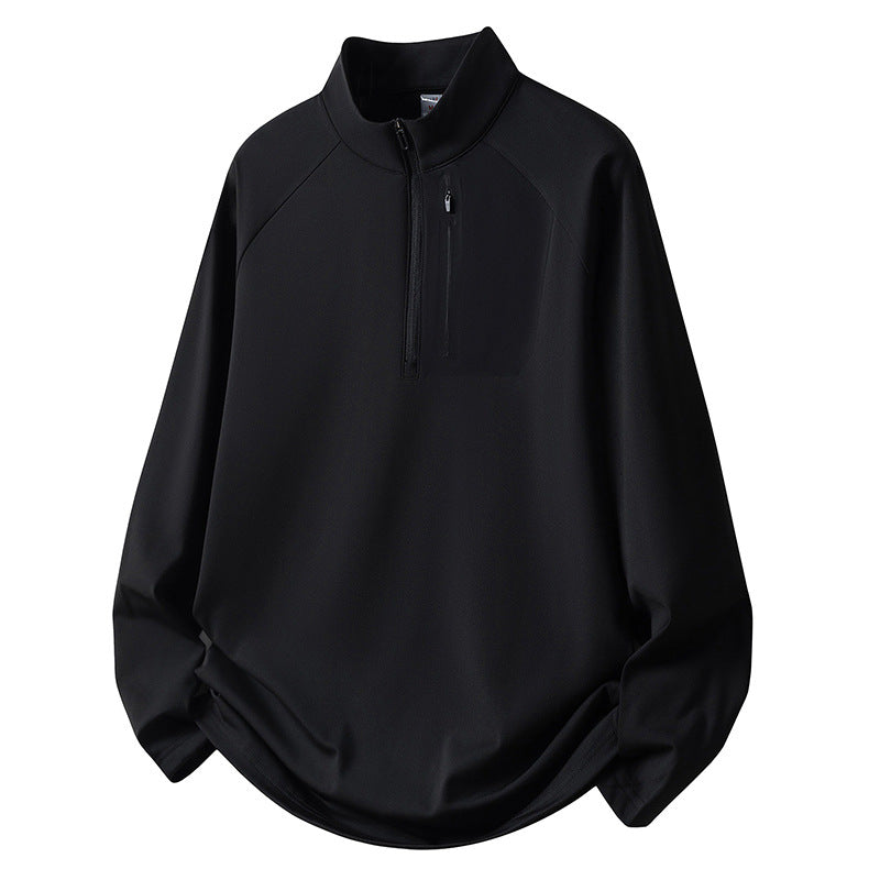 Herren Sport Fleece Pullover mit Reißverschluss Drune