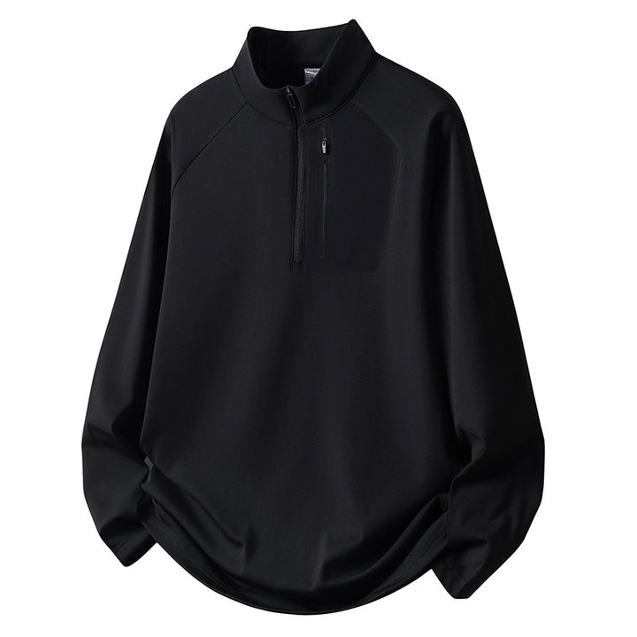 Herren Sport Fleece Pullover mit Reißverschluss Drune