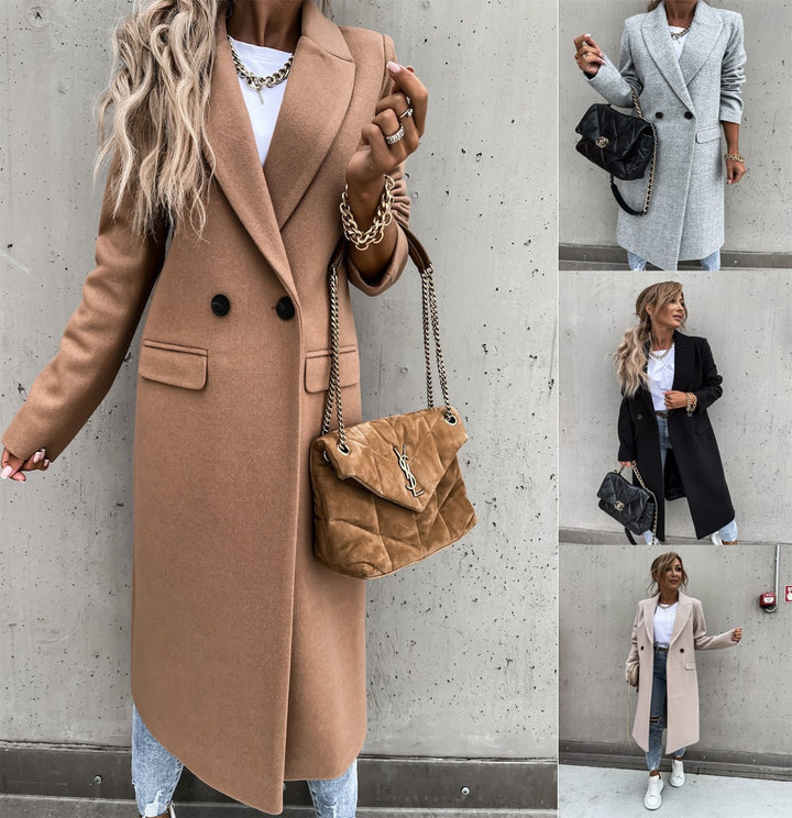 Damen Eleganter und modischer Langmantel