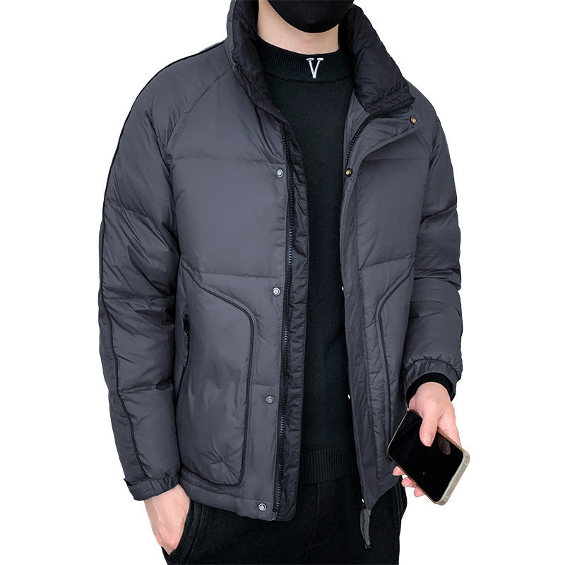 Herren Leichte Daunenoptik-Steppjacke mit ergonomischem Schnitt und verdeckten Eingrifftaschen Drune