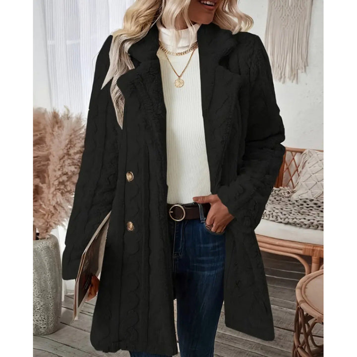 Damen Kuscheliger Strickmantel mit doppelt eingearbeiteten Taschen Drune