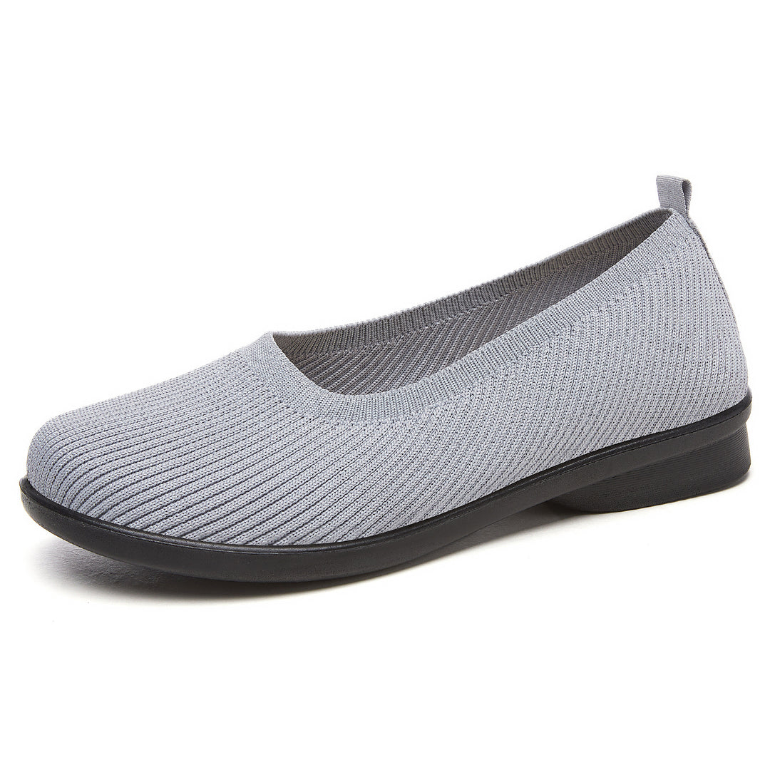 Damen nan nahtloser Komfort-Ballerina aus technischem Strick mit ergonomischem Memory-Fußbett und flexibler Profilsohle Drune