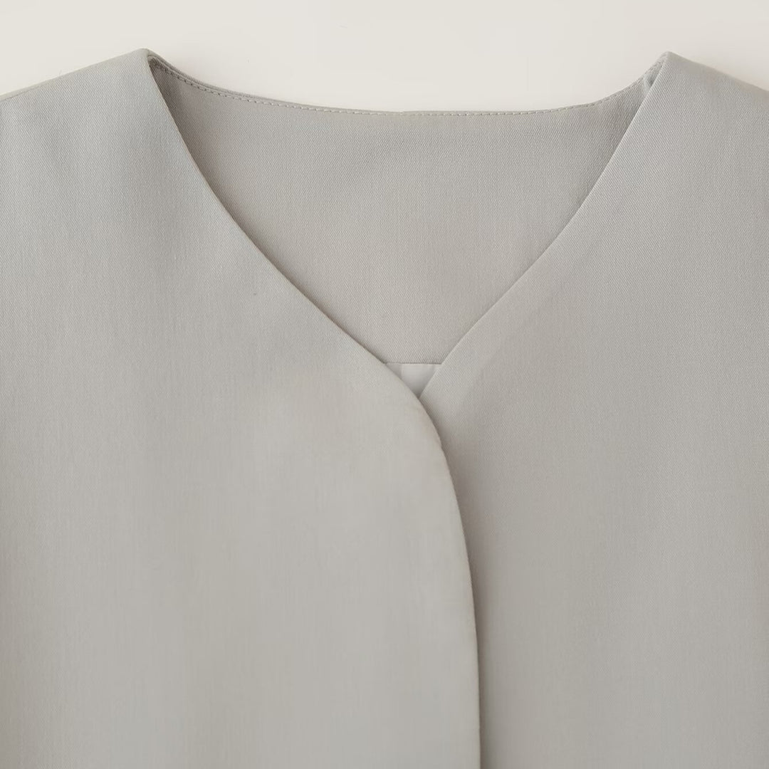 Damen modische Jacke mit minimalistischer Schnittführung und seitlichen Taschen Drune