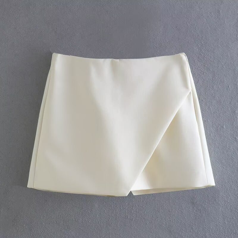 Damen modische Wickel-Shorts aus hochwertigem, elastischem Material Drune