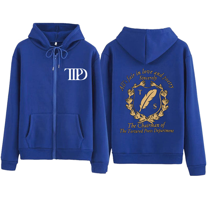 Damen Fleece Kapuzenjacke mit einzigartigem Motiv und bequemer Passform Drune