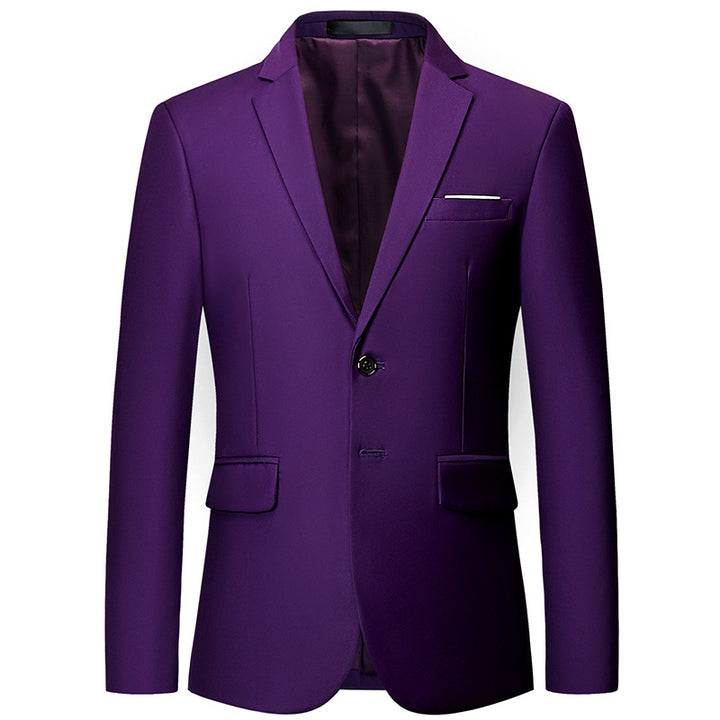 Herren nan tailliertes Sakko mit schmaler Silhouette, Stretchanteil und Pattentaschen Drune