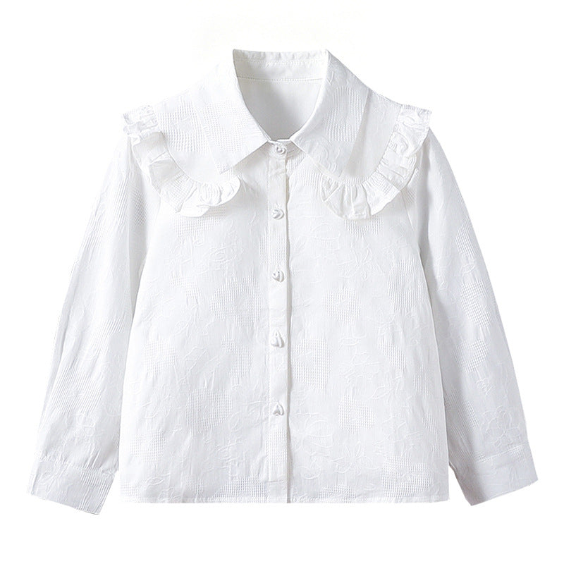 Mädchen Bluse mit Rüschendetails Drune