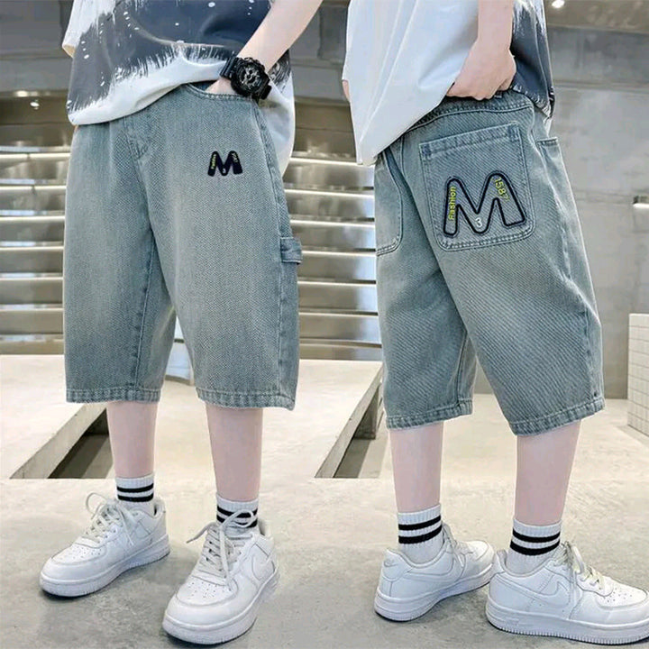 Unisex lässige Jogg-Shorts mit tiefen Taschen und außergewöhnlicher Stickerei Drune