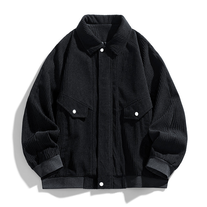 Herren Grobstrukturierte Hemdjacke Drune