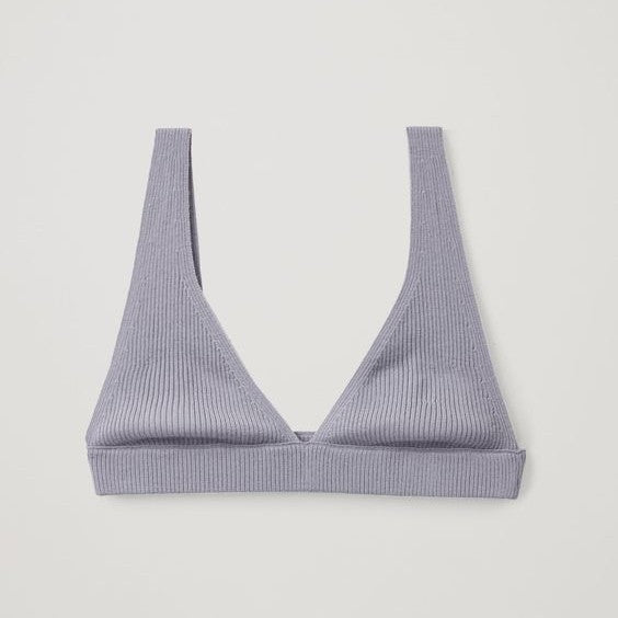 Damen Triangel-Bikini-Oberteil aus strukturiertem Stoff Drune