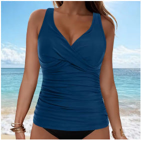 Damen Tankini-Oberteil mit raffiniertem Wickeldesign Drune