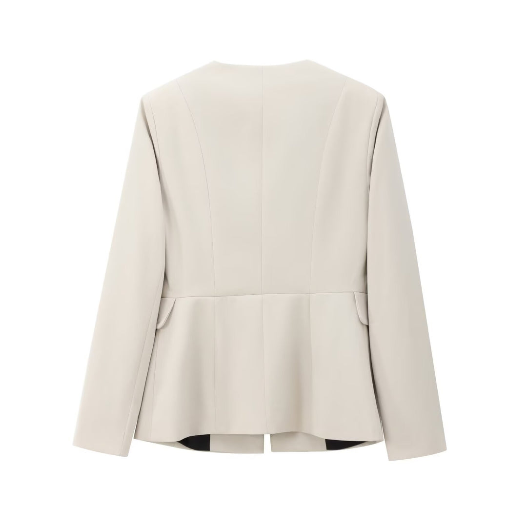Damen nan weit geschnittene Culotte-Hose mit hohem Bund und verdecktem Verschluss Drune