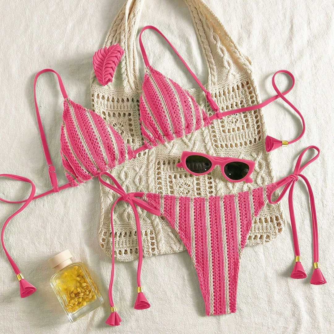 Damen Strappy Bikiniset mit verstellbaren Trägern Drune
