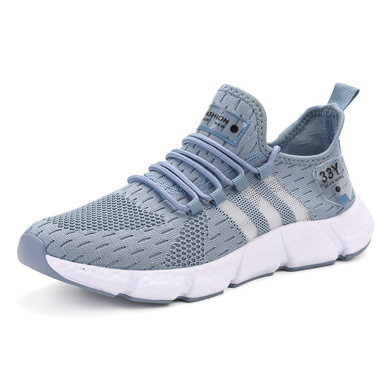 Herren Atmungsaktive Strick-Sneaker mit dämpfender Schaumsohle und Stretch-Fersenlasche Drune