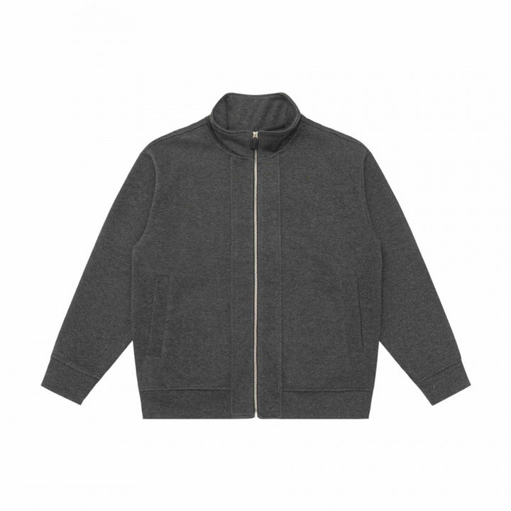 Unisex Boxy-Fleece-Zipjacke mit Stehkragen und Eingrifftaschen Drune