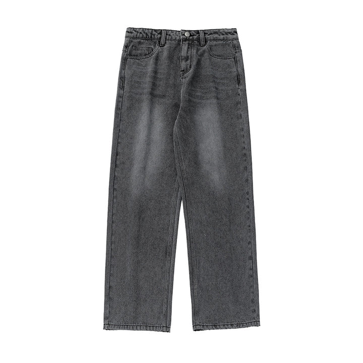 Damen Weit geschnittene High‑Waist Jeanshose im geraden Schnitt Drune