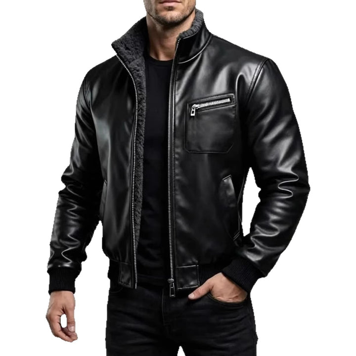 Herren Lederjacke mit Innenfutter