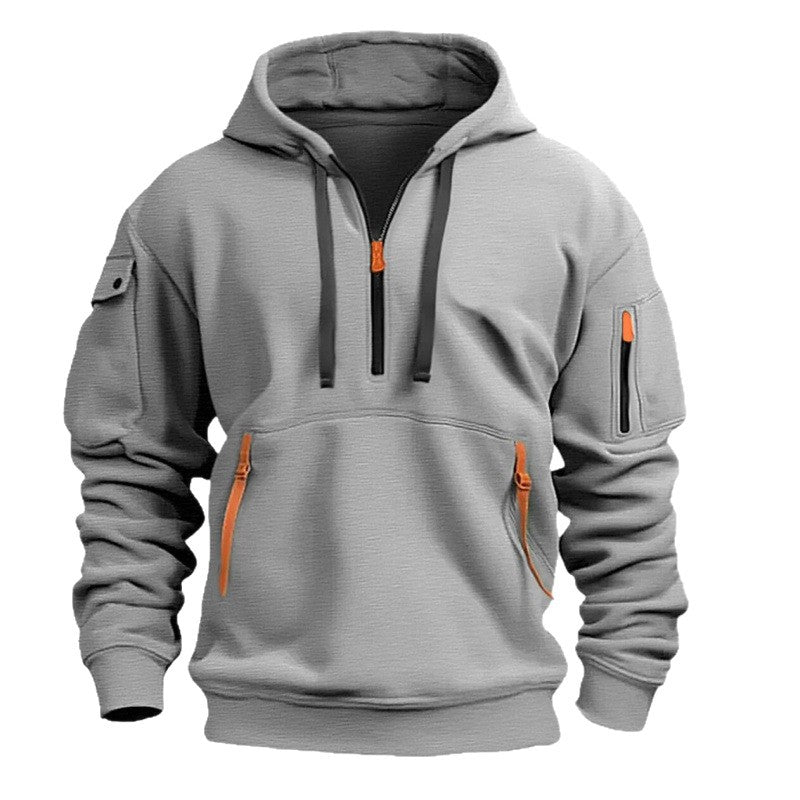 Herren Freizeit Kapuzenpullover mit praktischen Taschen Drune