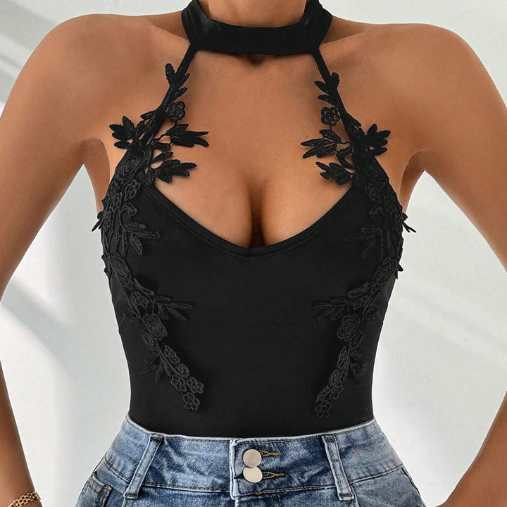 Damen Body mit elegantem Spitzendetail Drune