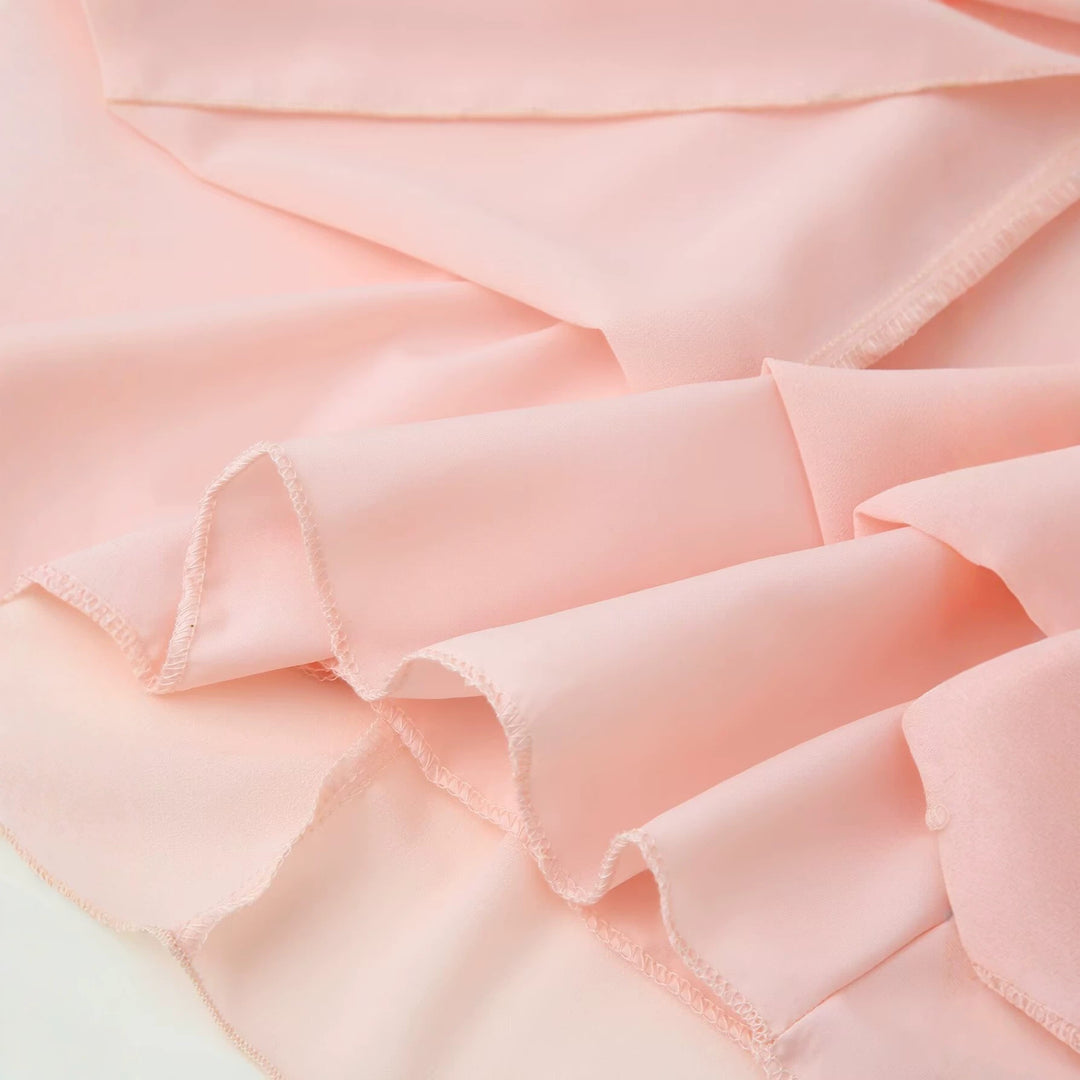 Damen Fließendes Maxikleid mit Cape-Überwurf und mehrlagigem Chiffon-Top Drune