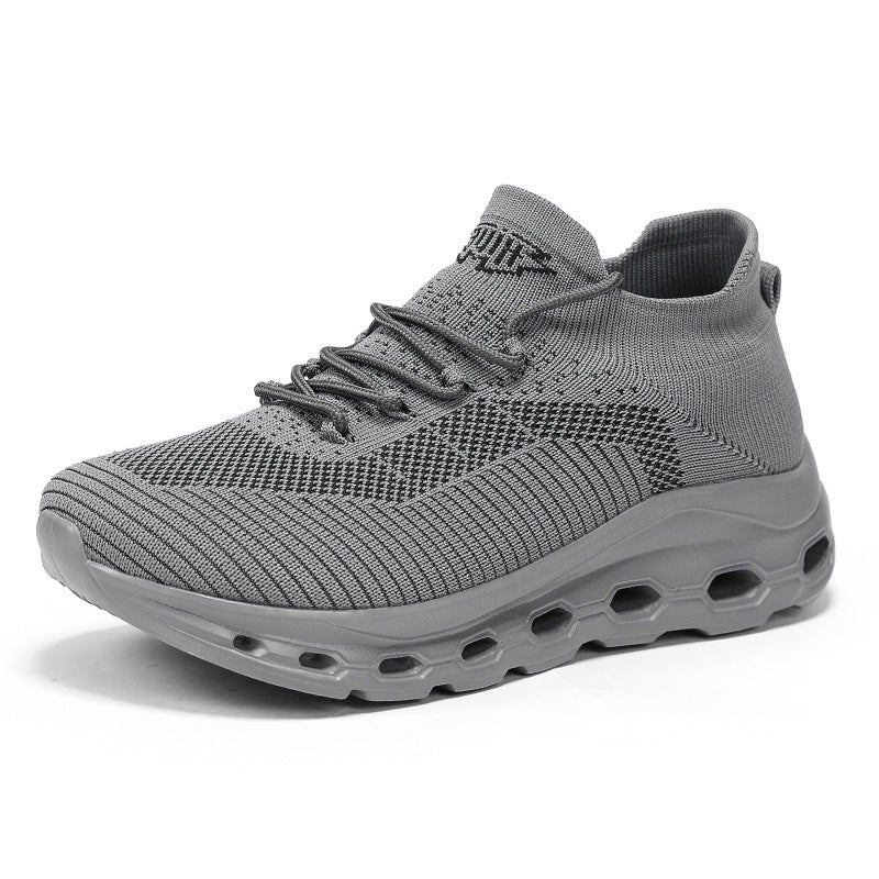 Unisex Atmungsaktive Strick-Sneaker mit sockenähnlichem Schaft und gedämpfter Luftsohle Drune