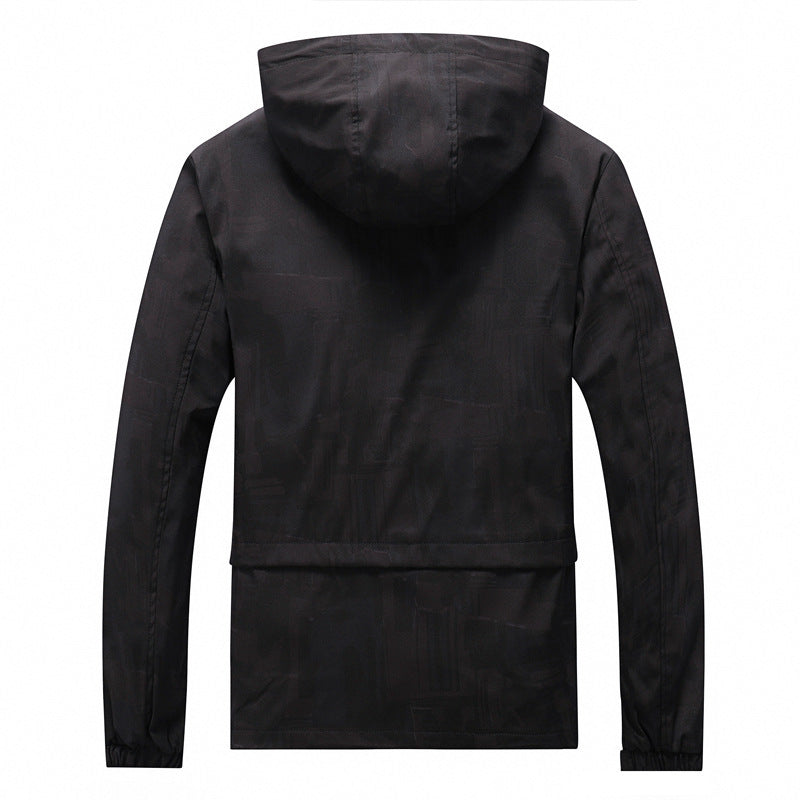 Herren Softshell-Jacke mit Kapuze, winddichtem Außenmaterial und atmungsaktivem Meshfutter Drune