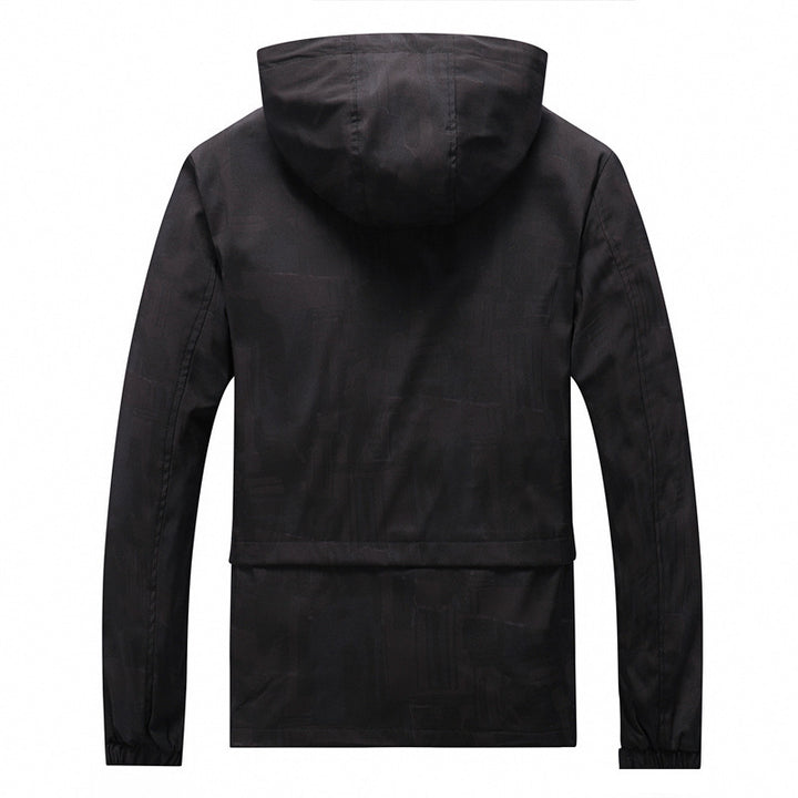 Herren Softshell-Jacke mit Kapuze, winddichtem Außenmaterial und atmungsaktivem Meshfutter Drune
