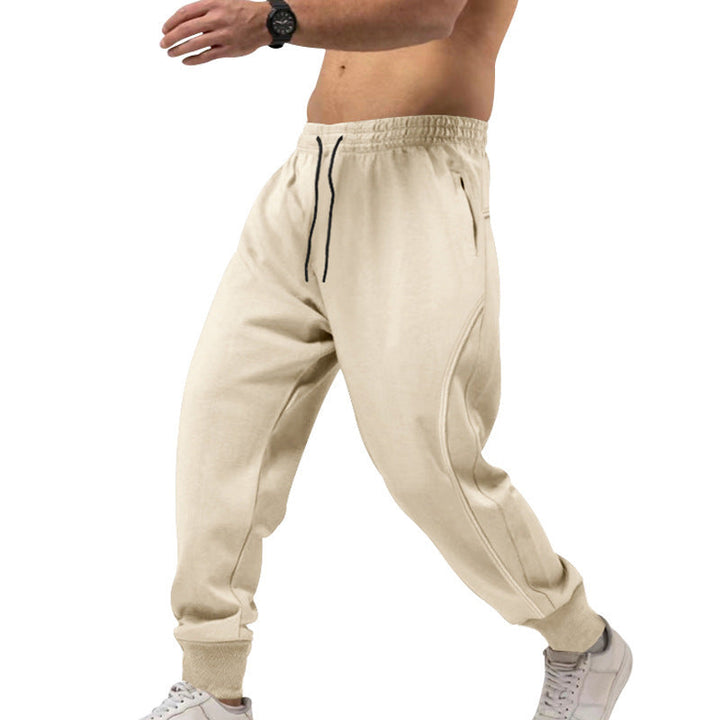 Herren sportliche Jogginghose mit elastischem Bund und Taschen Drune